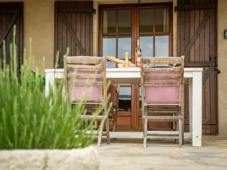 Villa Calloras, studio avec terrasse et vue vallée à Cajarc : photo 28