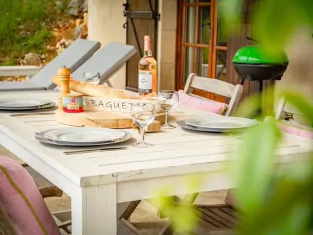 Villa Calloras, studio avec terrasse et vue vallée à Cajarc : photo 30
