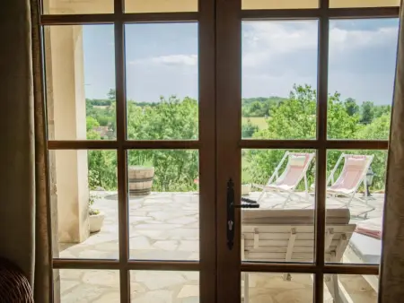 Villa Calloras, studio avec terrasse et vue vallée à Cajarc : photo 31