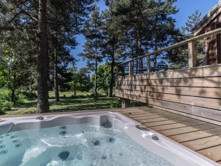 Lodge Mezenc 10 pers. : spa, piscine et aire de jeux : photo 16