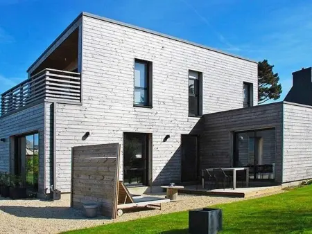 Location maison à Pleumeur Bodou, Villa bois à 500m plage avec jardin clos, WIFI et parking - Ile Grande