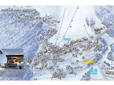 Chalet mitoyen 4 chambres à Courchevel Moriond, Chalet 8 personnes à Courchevel 1650 : photo 16