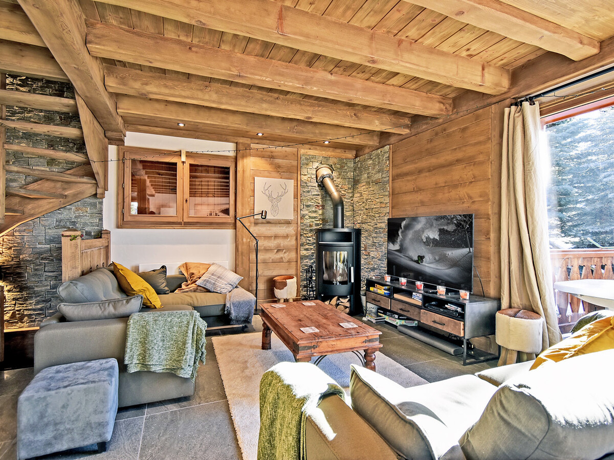Chalet 10 pers., 5 ch., sauna et box à ski aux Menuires - Photo 10