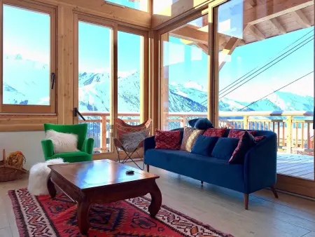 Location chalet à Saint Martin de Belleville, Chalet montagnard avec sauna et Wifi - Accès direct aux pistes