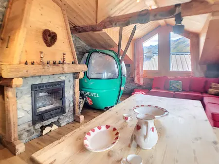 Chalet montagnard 8 pers. avec balcon et WIFI, Chalet 8 personnes à Saint Martin de Belleville - Photo 13