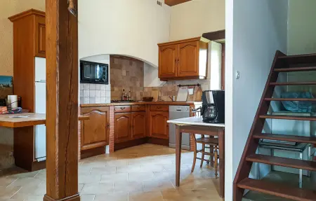 Maison pierre et poutres apparentes à Mauvières, piscine : photo 5