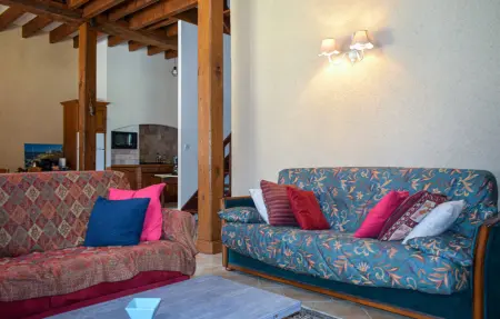Maison pierre et poutres apparentes à Mauvières, piscine : photo 13
