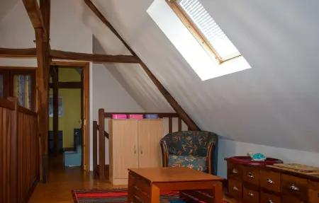 Maison pierre et poutres apparentes à Mauvières, piscine : photo 15