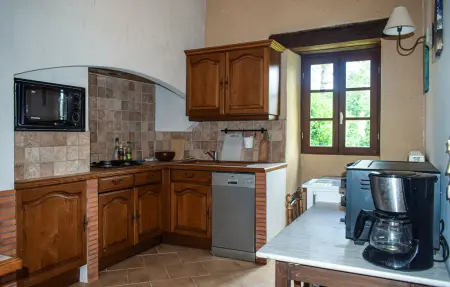 Maison pierre et poutres apparentes à Mauvières, piscine : photo 16