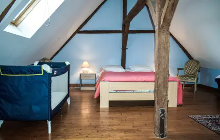Maison pierre et poutres apparentes à Mauvières, piscine : photo 20