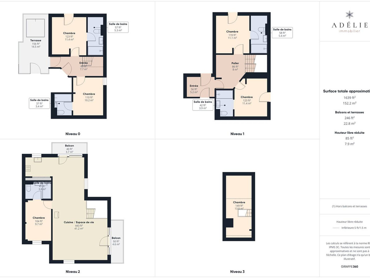 Chalet 173m² jacuzzi sauna, 12 pers, pieds pistes - Photo 33