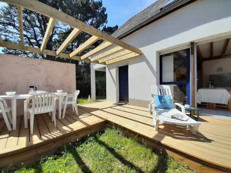 Location villa à Carnac, Maison cosy à Carnac - 3 pièces, Wifi, piscine chauffée, proche plage, commerces et parking inclus