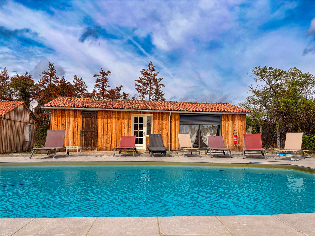 Gîte 14 pers. à Bélâbre : maison, lofts, piscine et étang privé - Photo 26
