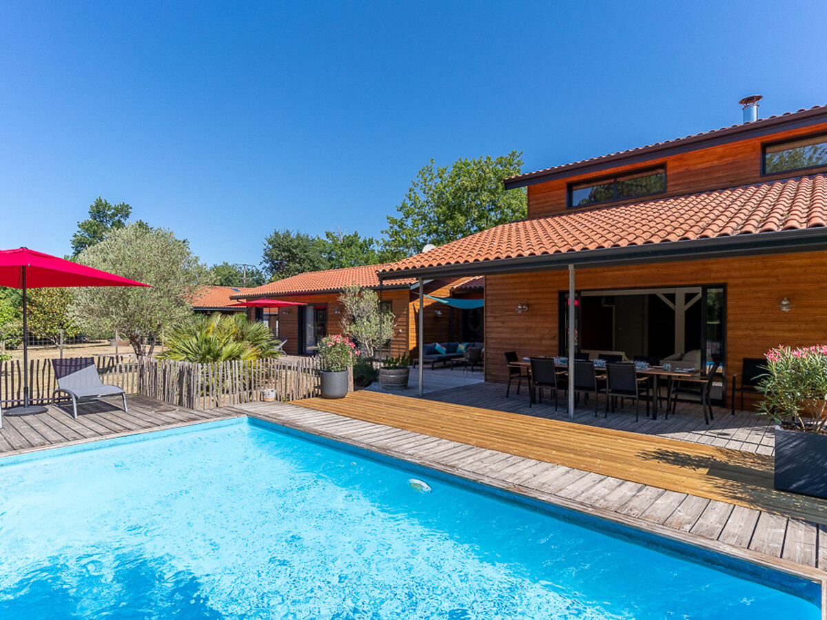 Villa 10 pers. Biscarrosse : piscine chauffée & accès lac - Photo 1