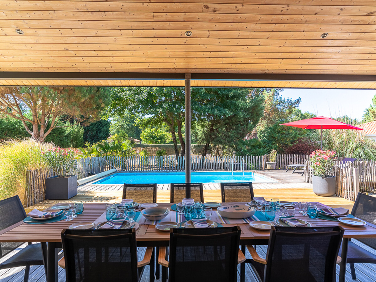Villa 10 pers. Biscarrosse : piscine chauffée & accès lac - Photo 7