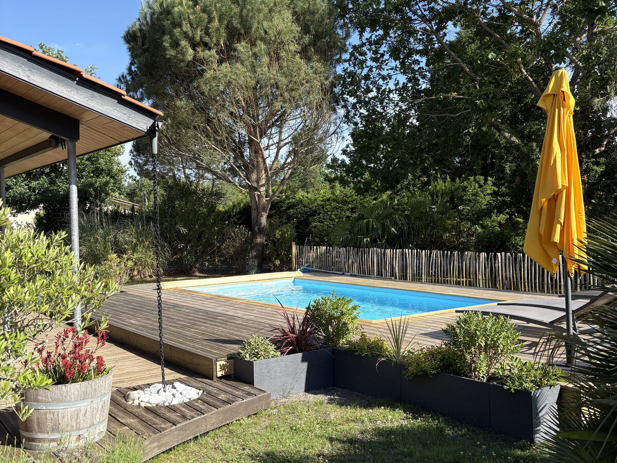Villa 10 pers. Biscarrosse : piscine chauffée & accès lac - Photo 8