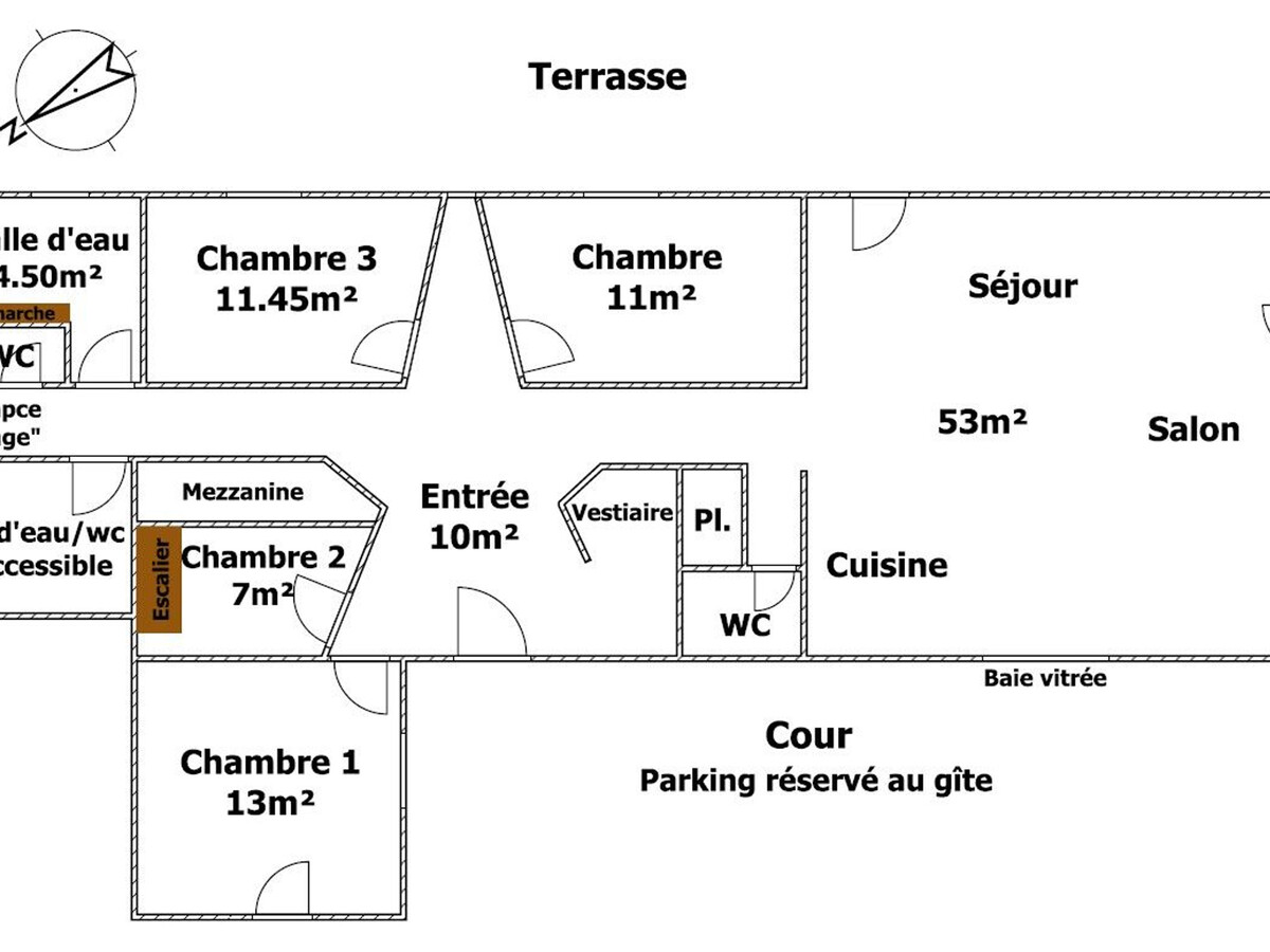 Gîte écologique 4 chambres, terrasse 80m² à La Tardière - Photo 15