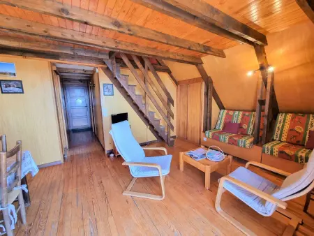 Chalet St Bernard 6 pers. à Saint-Michel-de-Chaillol, balcon plein sud : photo 4