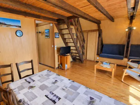 Chalet St Bernard 6 pers. à Saint-Michel-de-Chaillol, balcon plein sud : photo 12
