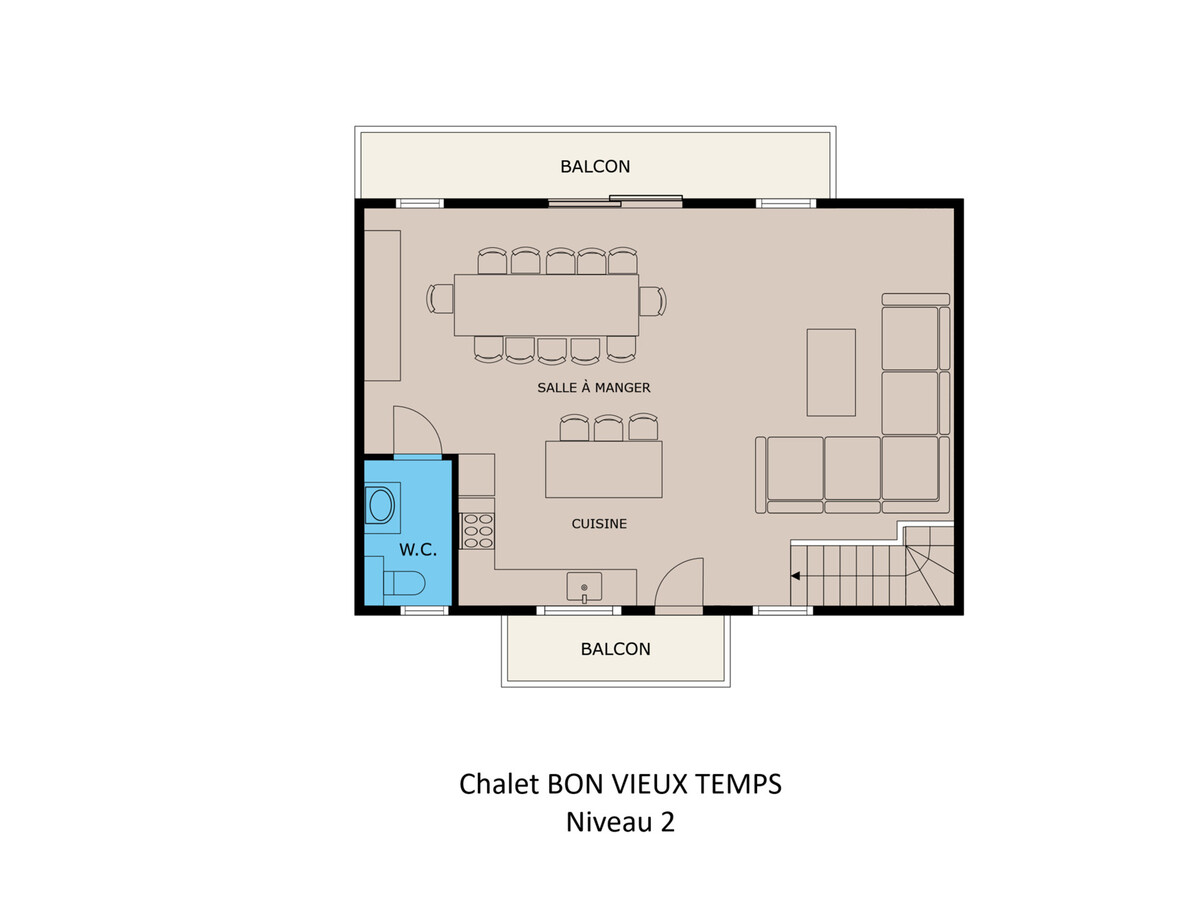 Chalet Bon Vieux Temps, 15 pers, sauna & centre village - Photo 24