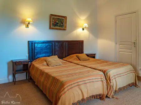 Gîte de la Fuye : château XVIIIe, piscine chauffée et sauna : photo 11