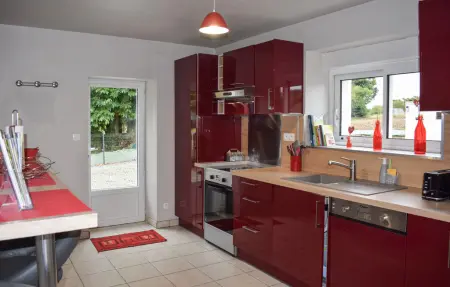 Maison en pierre Brélidy, jardin clôturé, 4 personnes : photo 6
