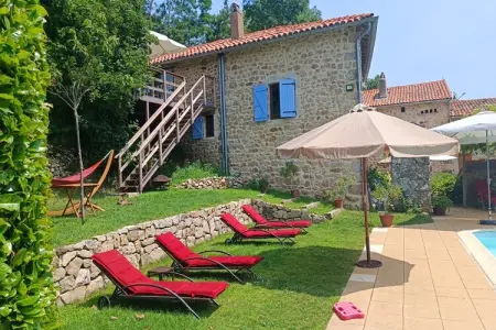 Maison de vacances St Basile, piscine partagée en Ardèche : photo 26