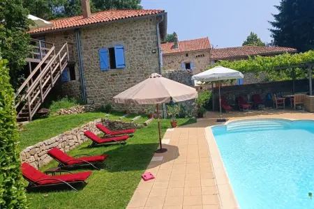 Maison de vacances St Basile, piscine partagée en Ardèche : photo 29