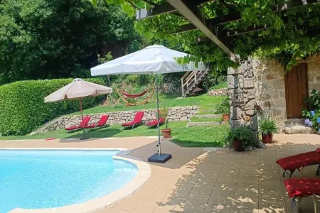 Maison de vacances St Basile, piscine partagée en Ardèche : photo 30