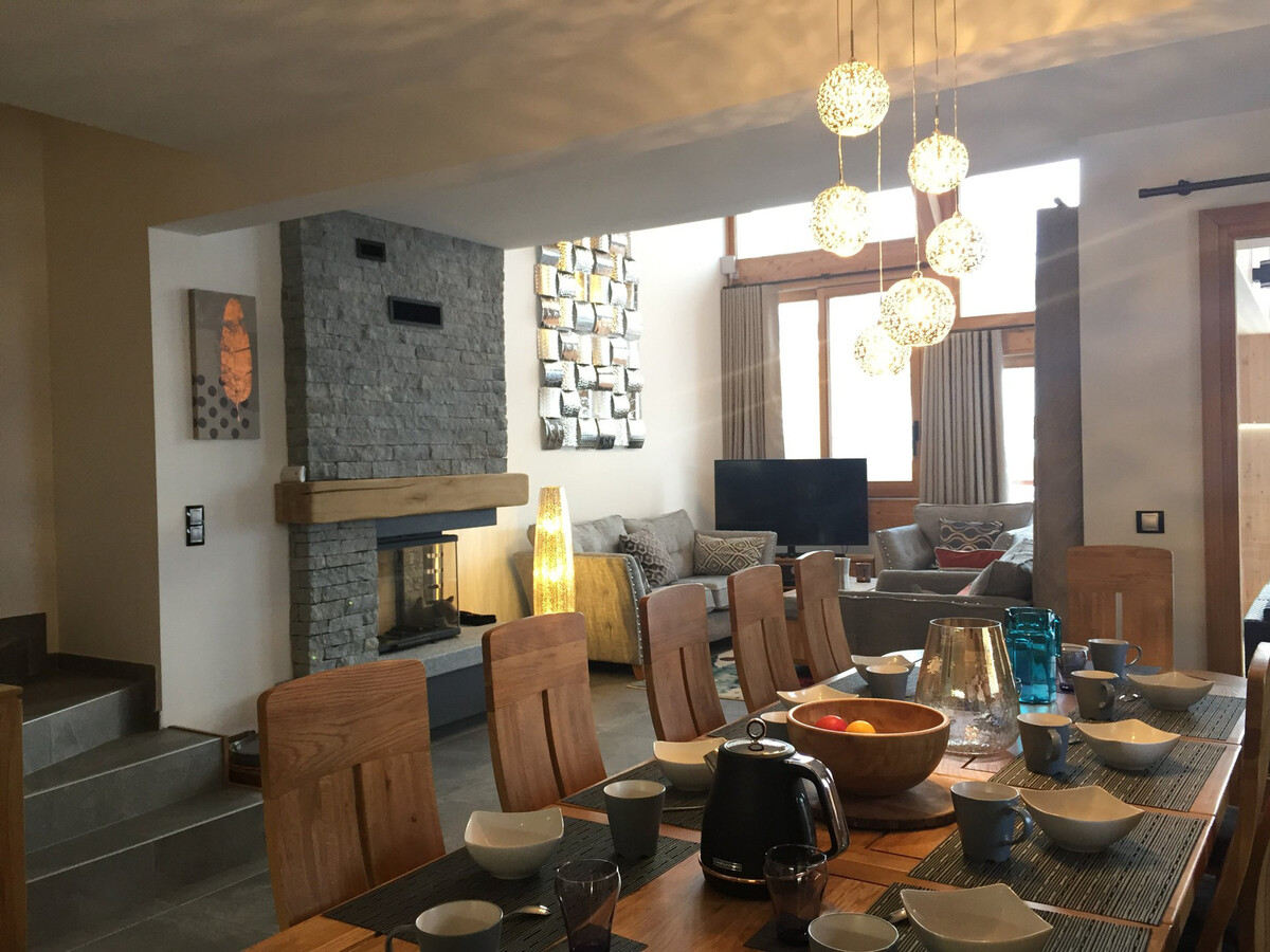 Chalet avec accès pistes, sauna et cheminée, 6 chambres - Photo 4