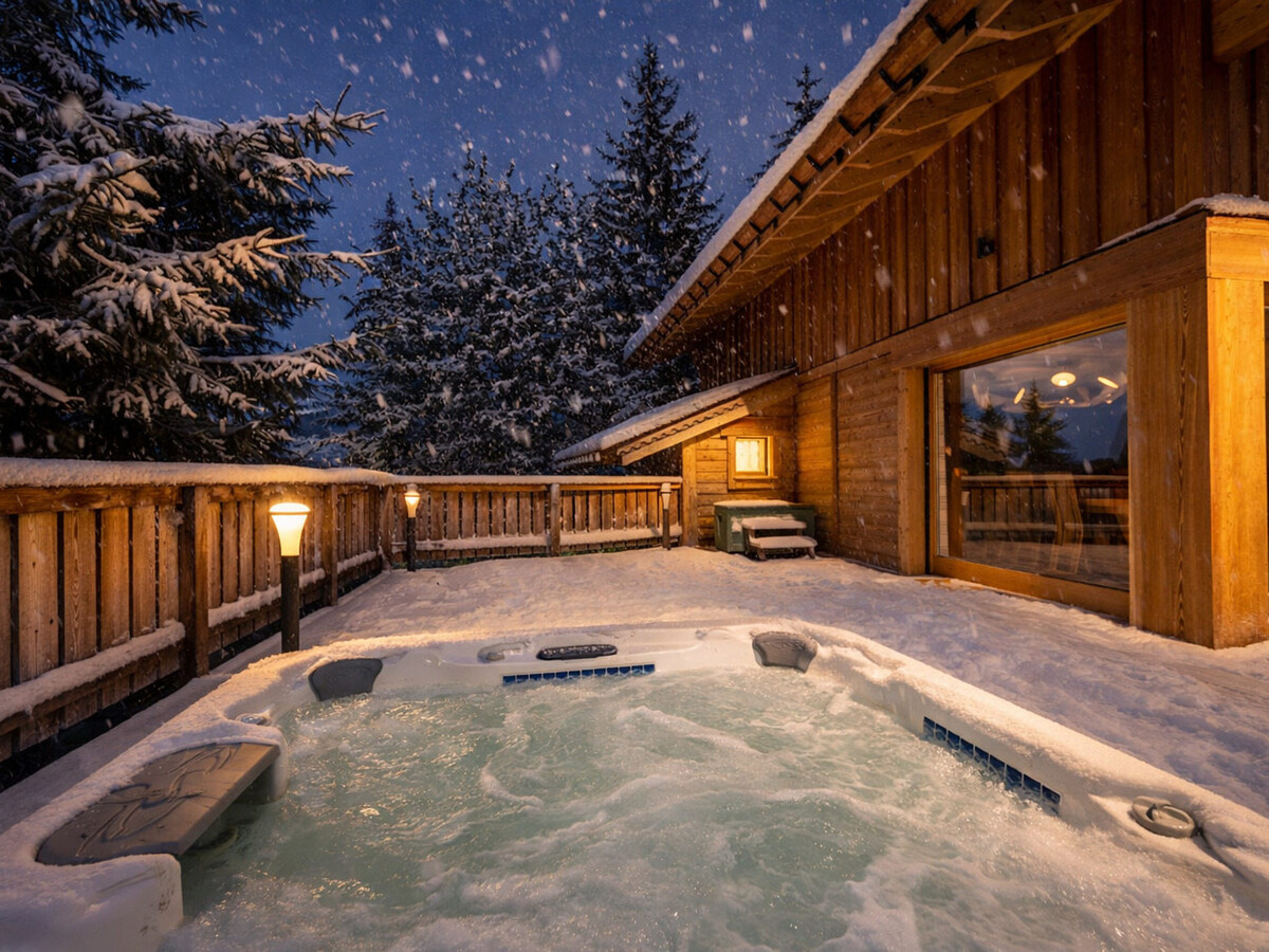 Chalet Genépi La Tania - 12 pers, jacuzzi, sauna, cinéma - Photo 1