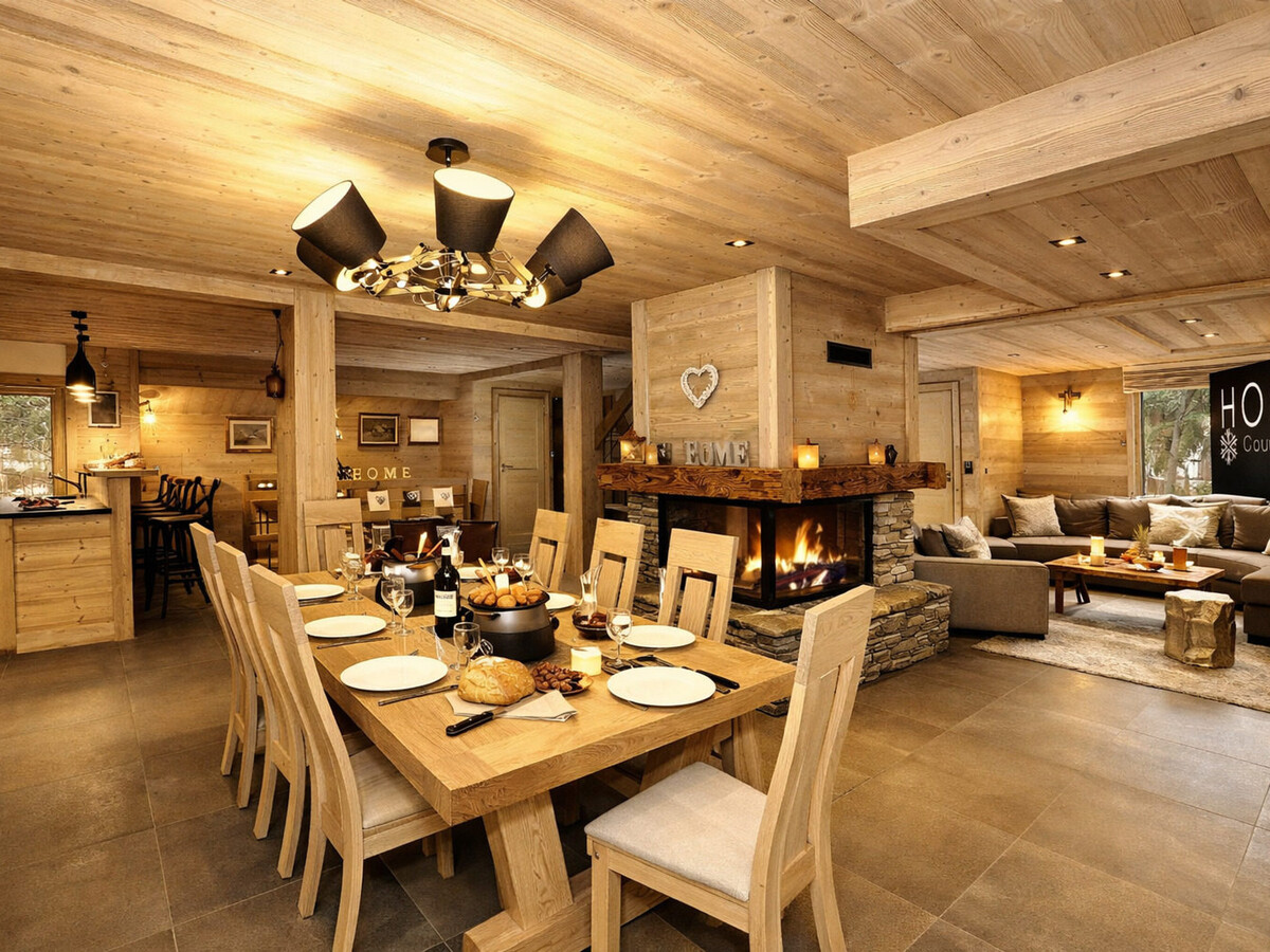 Chalet Genépi La Tania - 12 pers, jacuzzi, sauna, cinéma - Photo 9