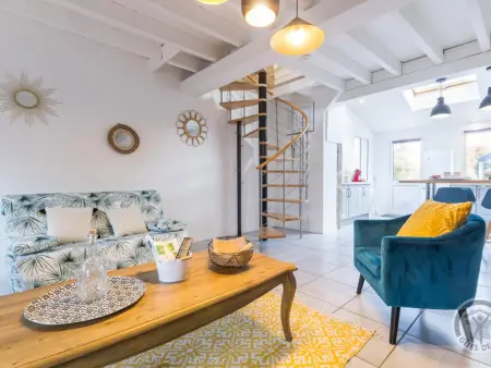 Maisonnette avec poêle, jardin clos et vue mer à Vicq : photo 8