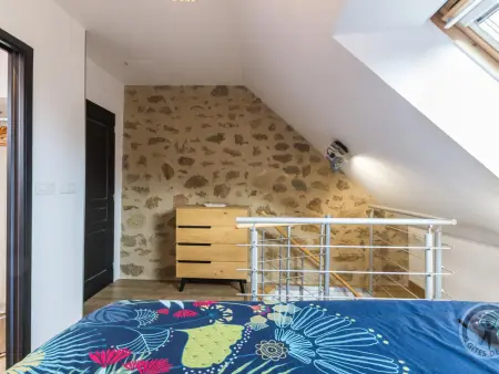 Maisonnette avec poêle, jardin clos et vue mer à Vicq : photo 13