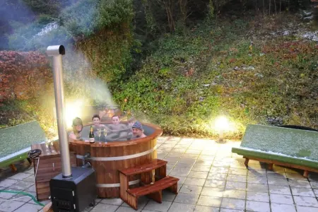 Maison Écureuil 20 pax à Bohon : sauna et parc : photo 19