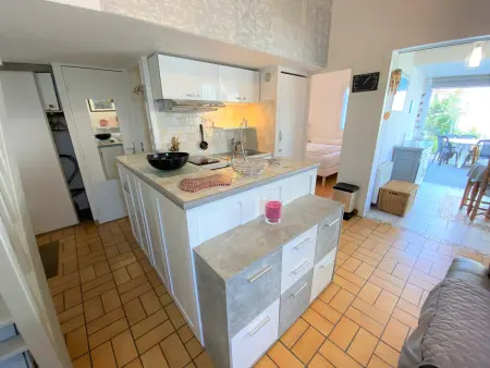Maisonnette 2 chambres avec jardin, à 700m de la plage : photo 6