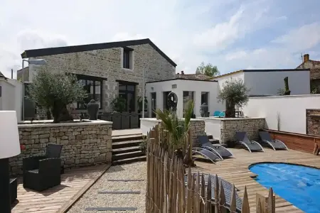 Villa La forge – Maison loft 16 pers, piscine & spa : photo 30