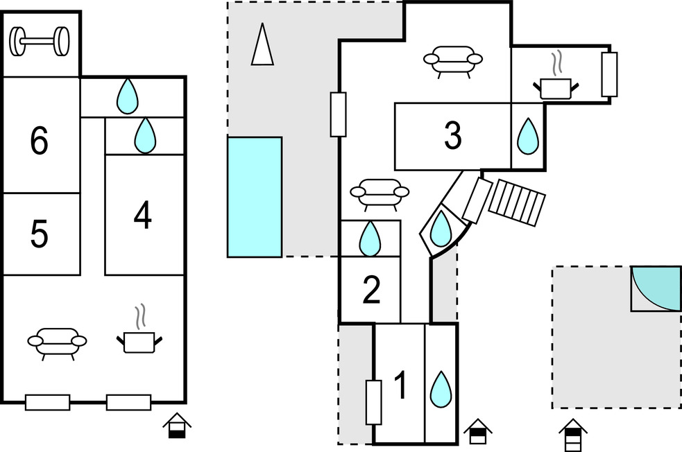 Maison 12 pers. Porticcio, piscine chauffée et jacuzzi - Photo 44