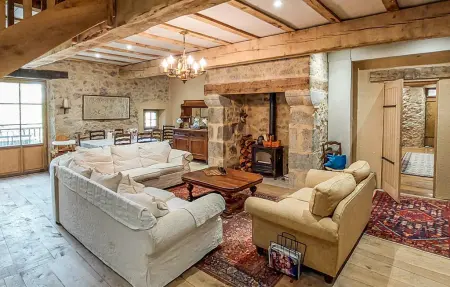 Beautifully renovated barn, Location Maison 8 personnes à Lunac - Photo 12