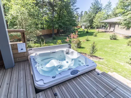 Lodge avec spa privatif et aire de jeux au Chambon-sur-Lignon : photo 9
