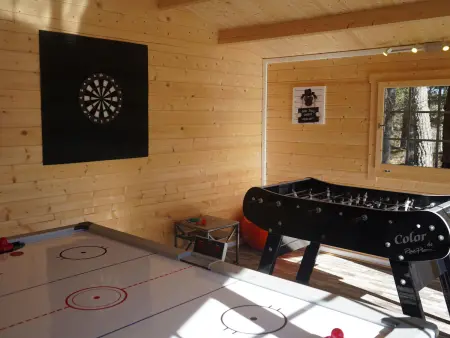 Lodge avec spa privatif et aire de jeux au Chambon-sur-Lignon : photo 26