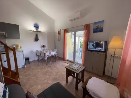 Villa 3P climatisée, piscine et tennis à 200m plage : photo 4