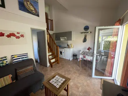 Villa 3P climatisée, piscine et tennis à 200m plage : photo 8