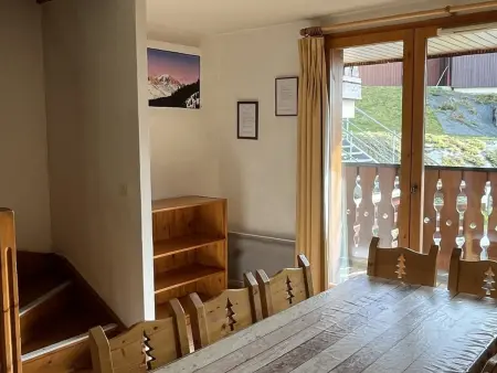 Chalet 10 pers. Plagne Soleil, animaux admis, vue piste : photo 4
