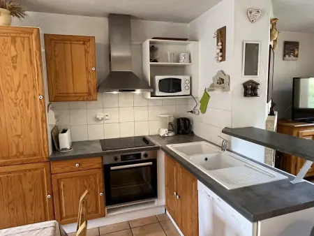 Chalet 10 pers. Plagne Soleil, animaux admis, vue piste : photo 8