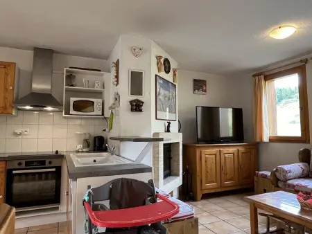 Chalet 10 pers. Plagne Soleil, animaux admis, vue piste : photo 9