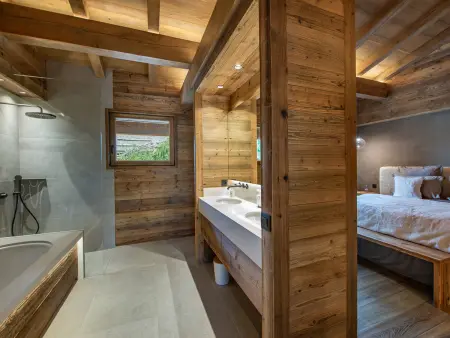 Chalet 6 chambres avec piscine intérieure et hammam à Combloux - Photo 9