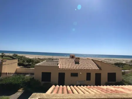 Location villa à Port Leucate, Maison T2 face mer avec parking privé, 4 couchages