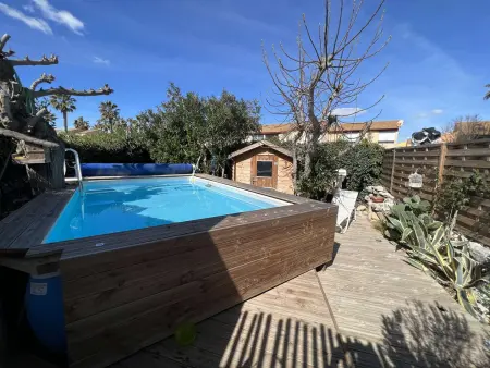 Location maison à Valras Plage, Maison avec Piscine Privée, Proche Plage et Commerces, Jardin et Terrasse, 6 Pers