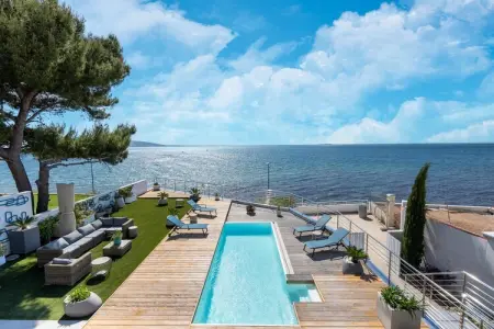 Location villa à Mèze, Villa avec piscine privée et vue sur le lagon